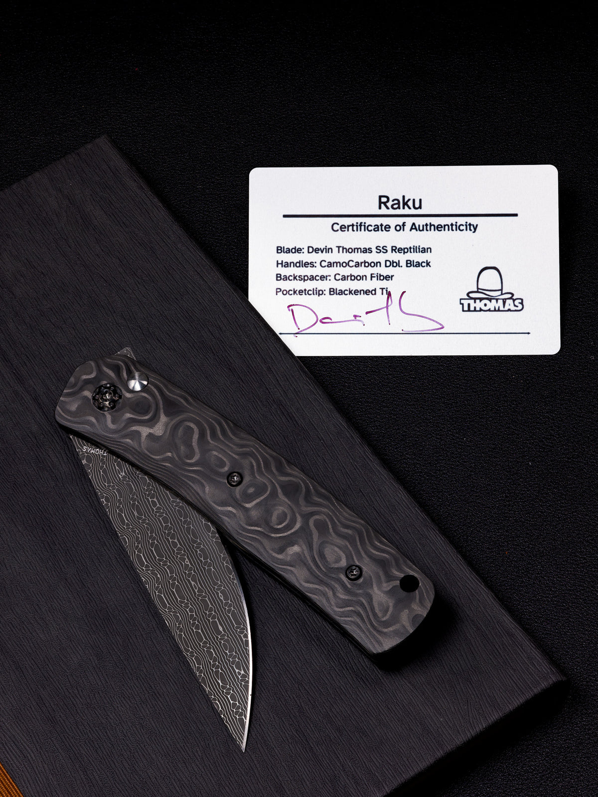 Thomas Raku - w/ Devin Thomas Reptilian Damascus