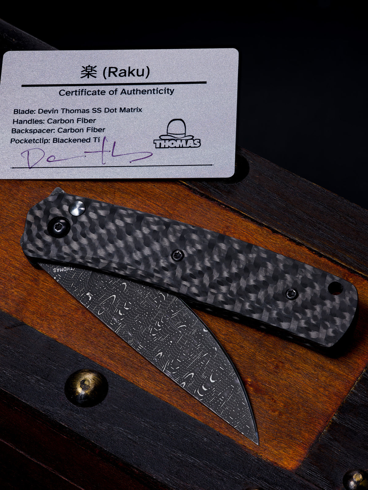 Thomas Raku - w/ Devin Thomas  Dot Matrix  Damascus